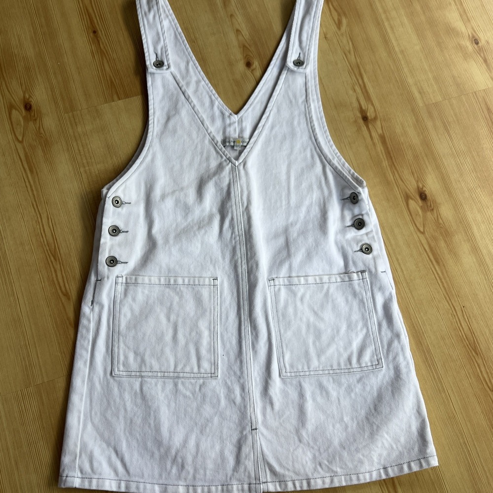 Vintage Cache Cache White‎ Denim Dress France